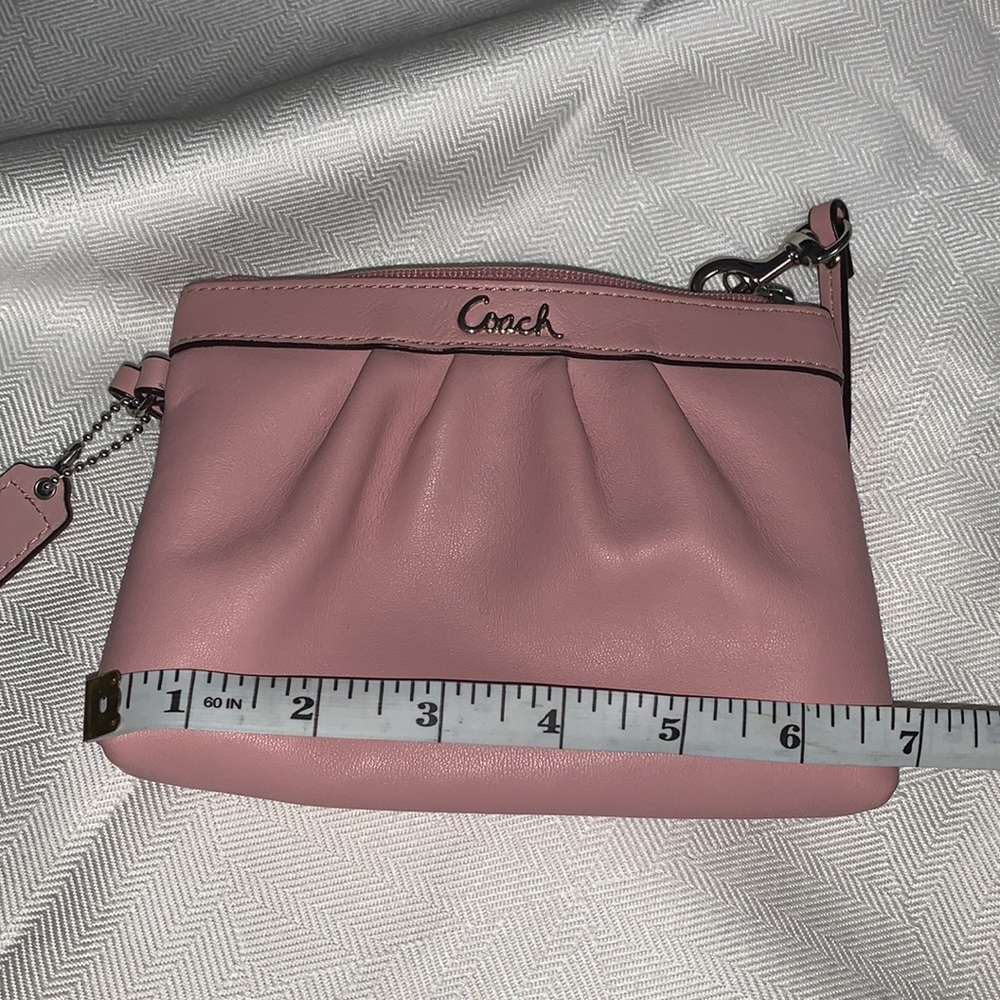 Coach small blush wristlet